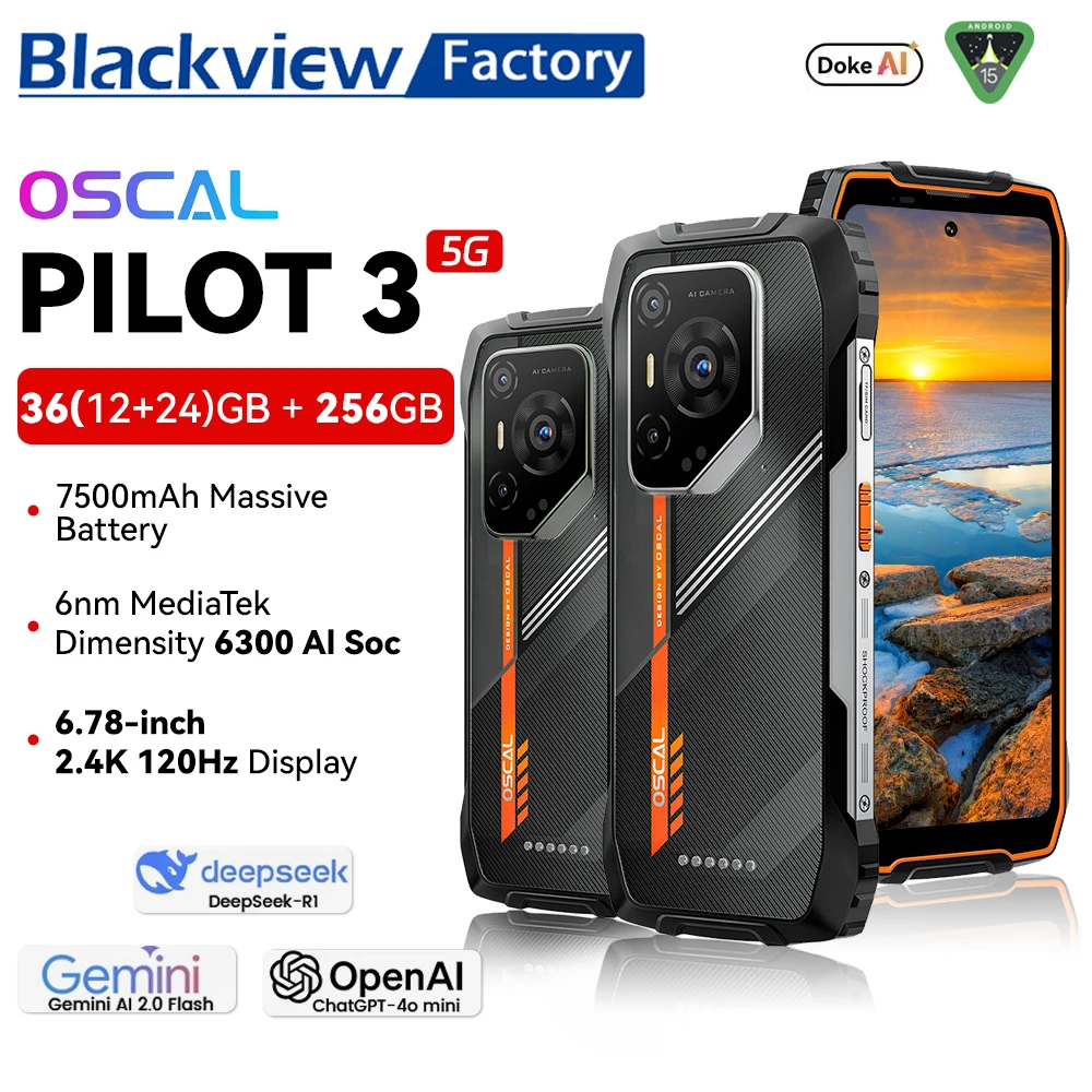 Blackview OSCAL PILOT 3 Rugged Smartphone 6.78