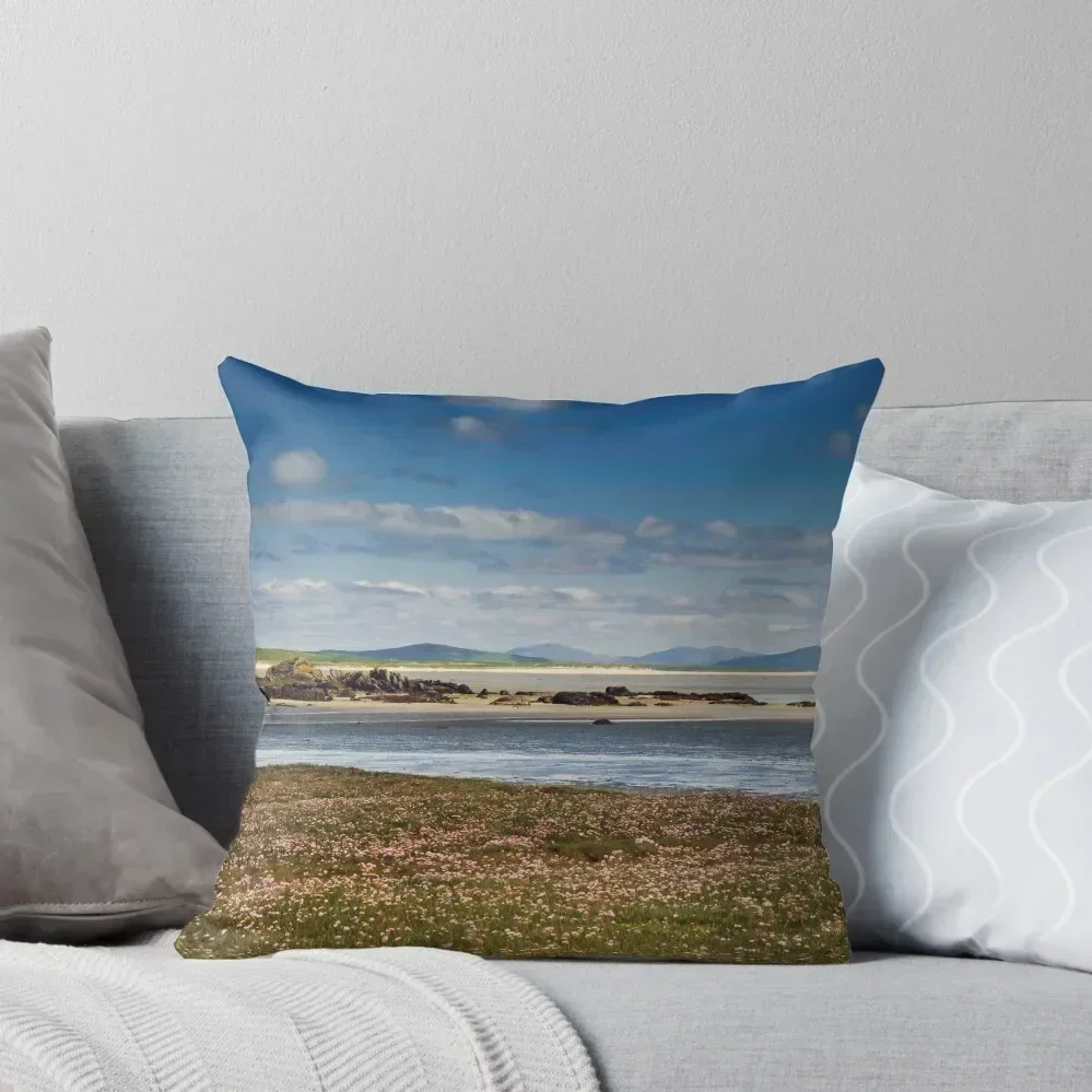 North Uist: Beach Stroll Throw Pillow Sofa Cover christmas cushions covers Sofa Covers Pillow Decor pillow