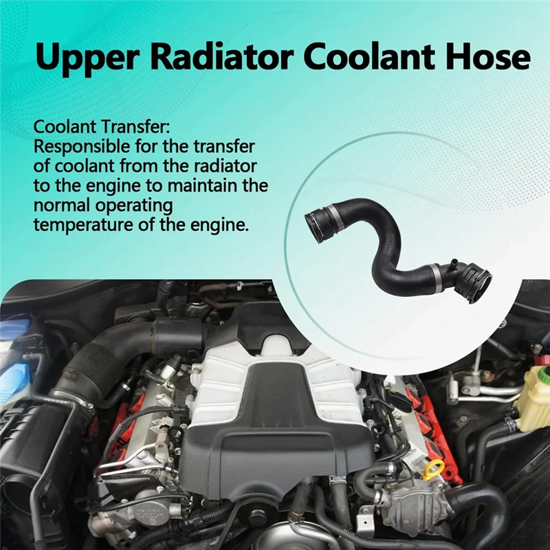 

G9-Car Upper Radiator Coolant Hose Cooling Water Pipe 7L8122101D 7L8 122 101 D For Q7 3.0L V6 2011-2015