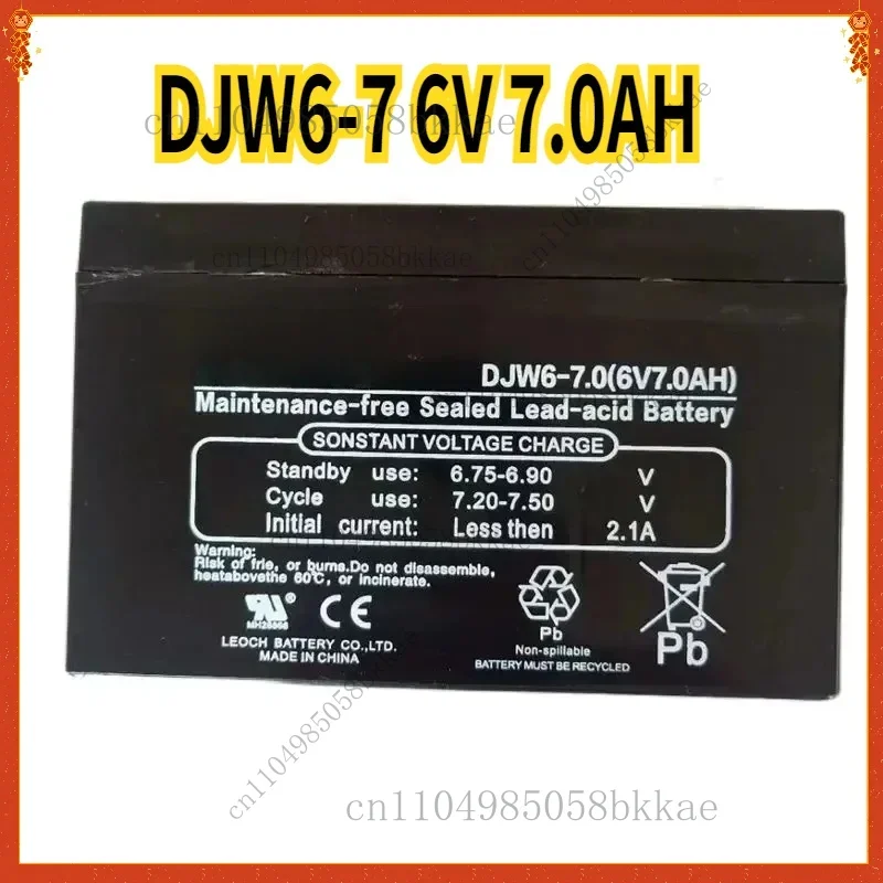 

DJW6-7 6V 7.0AH Аккумуляторная батарея Бесплатное обслуживание для электромобилей