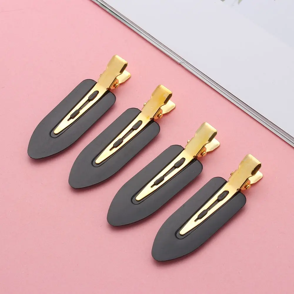 4PCS Fixed Hair Clamps Seamless No Bendy Hair Clips Barrettes No Mark Pin Curl Clip Makeup No Crease Hairpin Hair Styling Tools