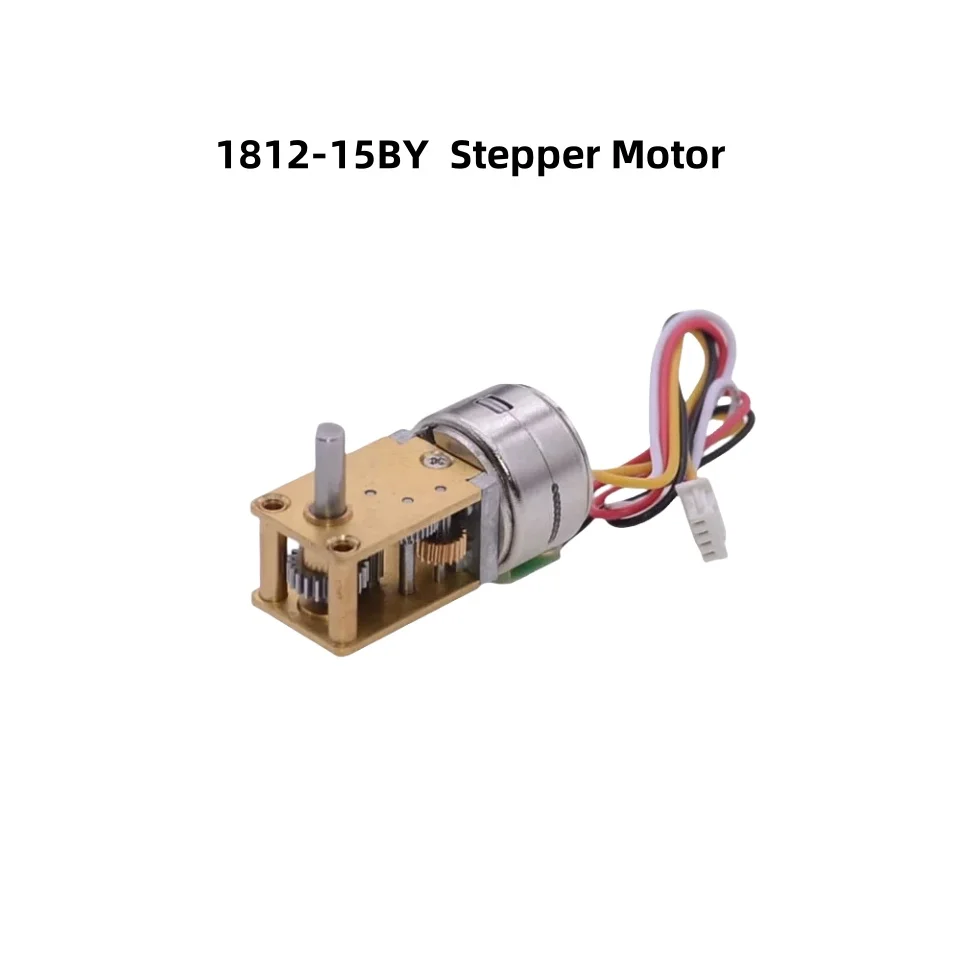 DC5V12V 1812-15BY Micro Stepper Reduction Motor  2-phase 4-wire Full-Metal Gear With Self-locking Brushless DIY Model