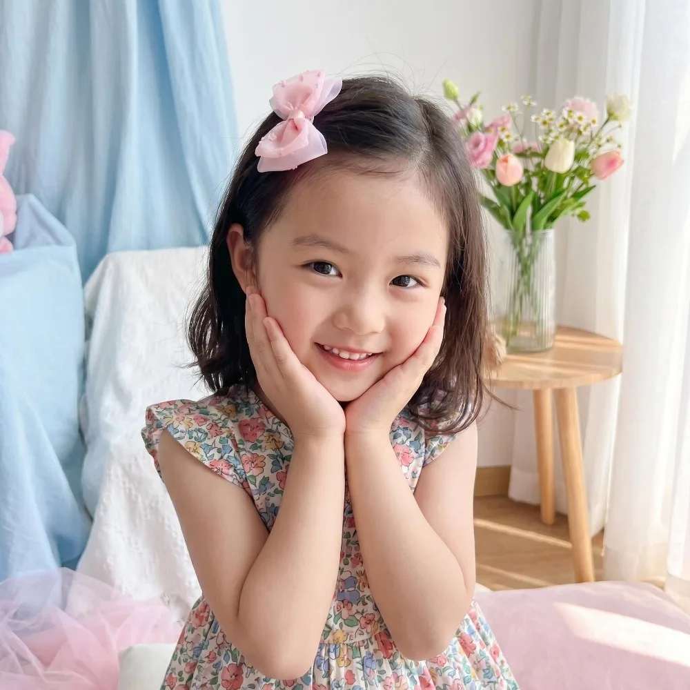 

1pcs Korean Style Lace Bow Hair Clip for Kids Side Clasp Baby Headband Bangs Accessory Kids Headwear