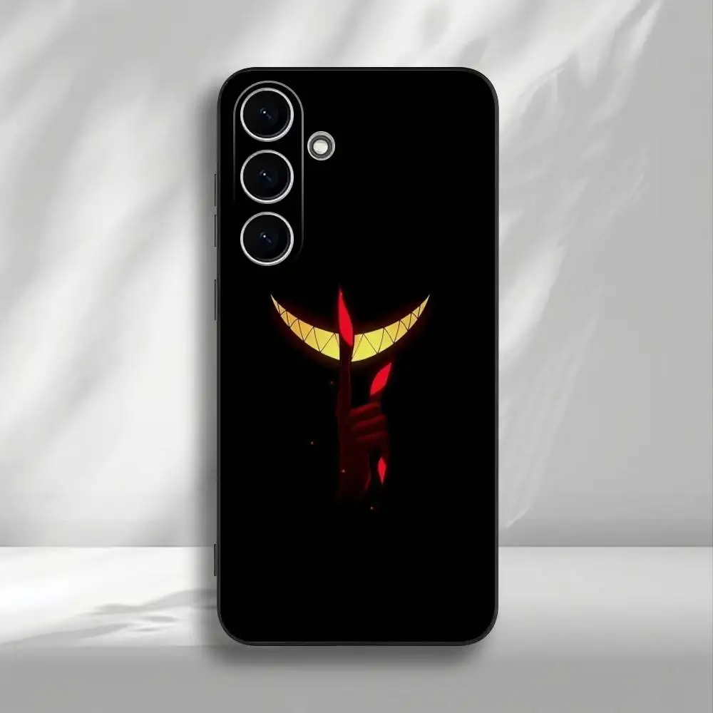 حافظة هاتف H-HazbinS H-Hotels AlastorS لهاتف سامسونج جالاكسي A73، A72، A71، A70، A53، A52، A51، غطاء أسود ناعم آخر #6