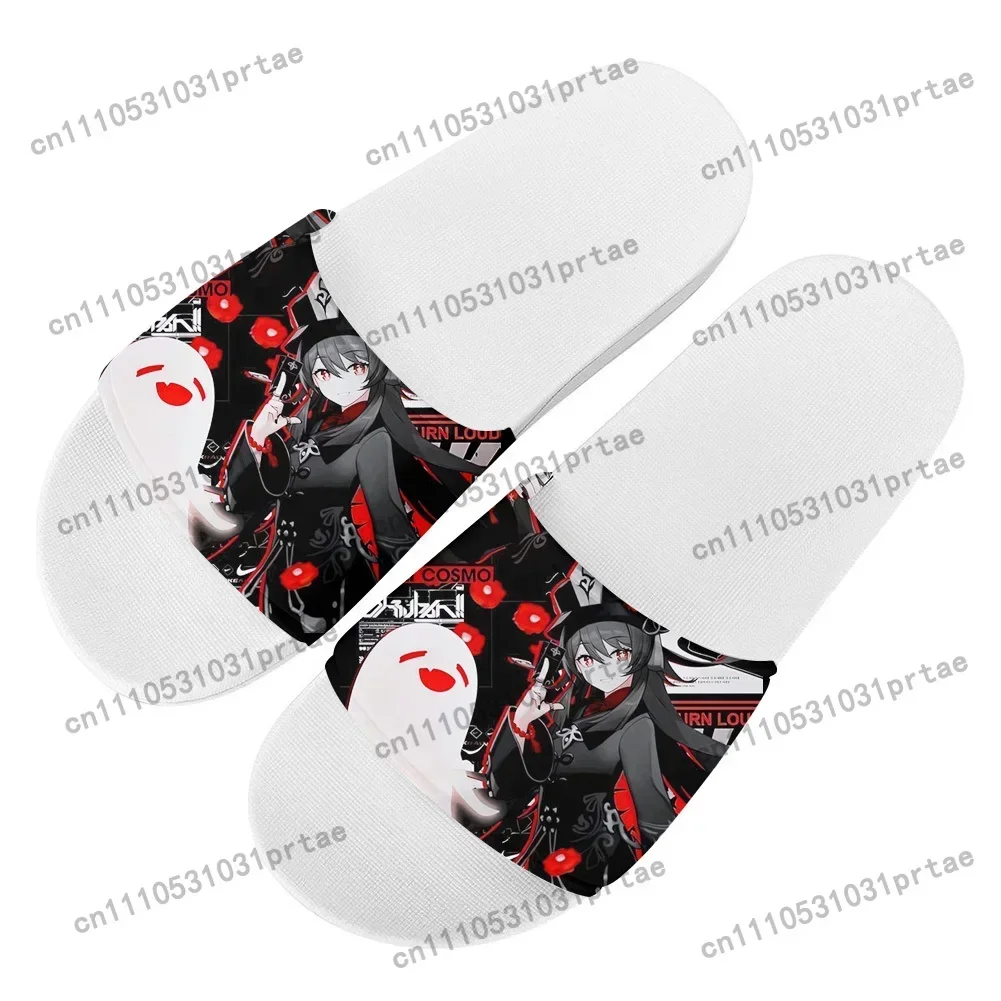 Genshin Impact Hu Tao Home Clog Mens Women Youth Boy Girl Sandals Shoes Tang Garden Custom Made Breathable Shoe Beach Hole