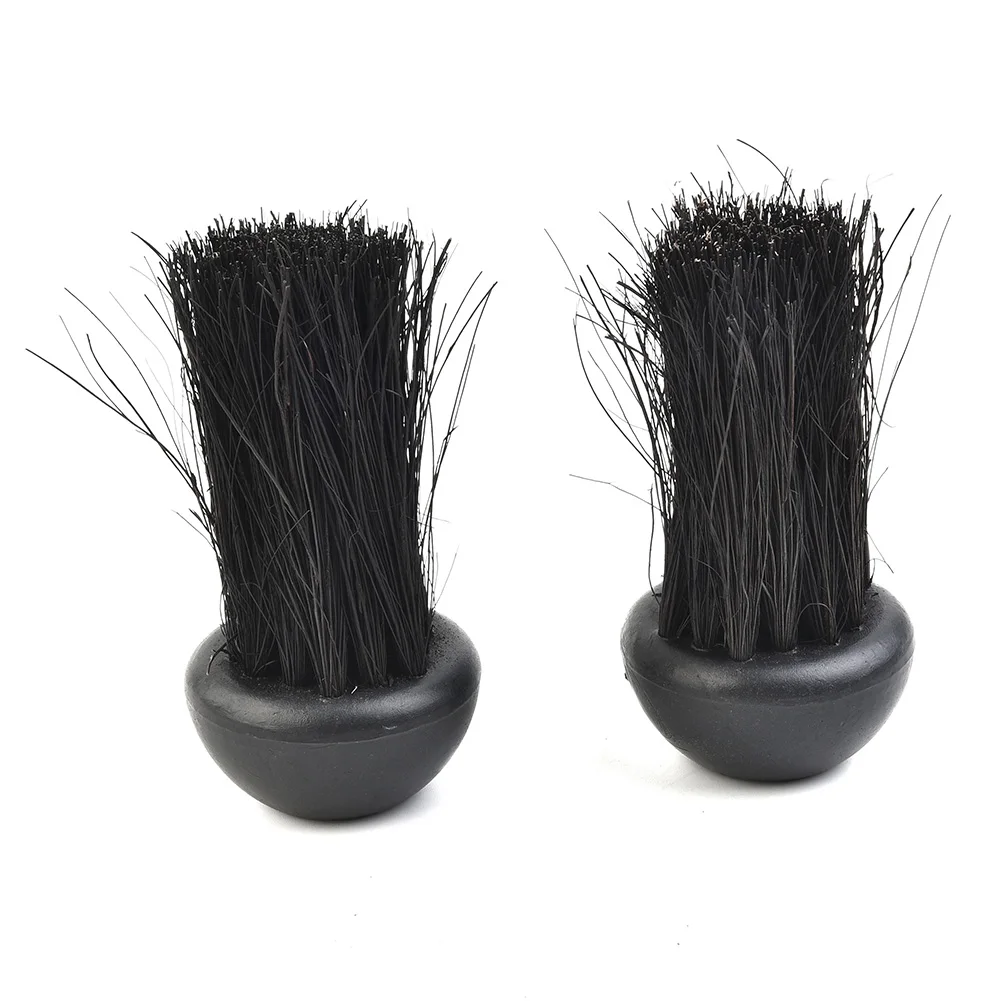 2pcs Fireplace Brush Head Chimney Cleaner Black Sweep Rotary Fireplaces Inner Wall Cleaning Brush Cleaner Chimneys Access