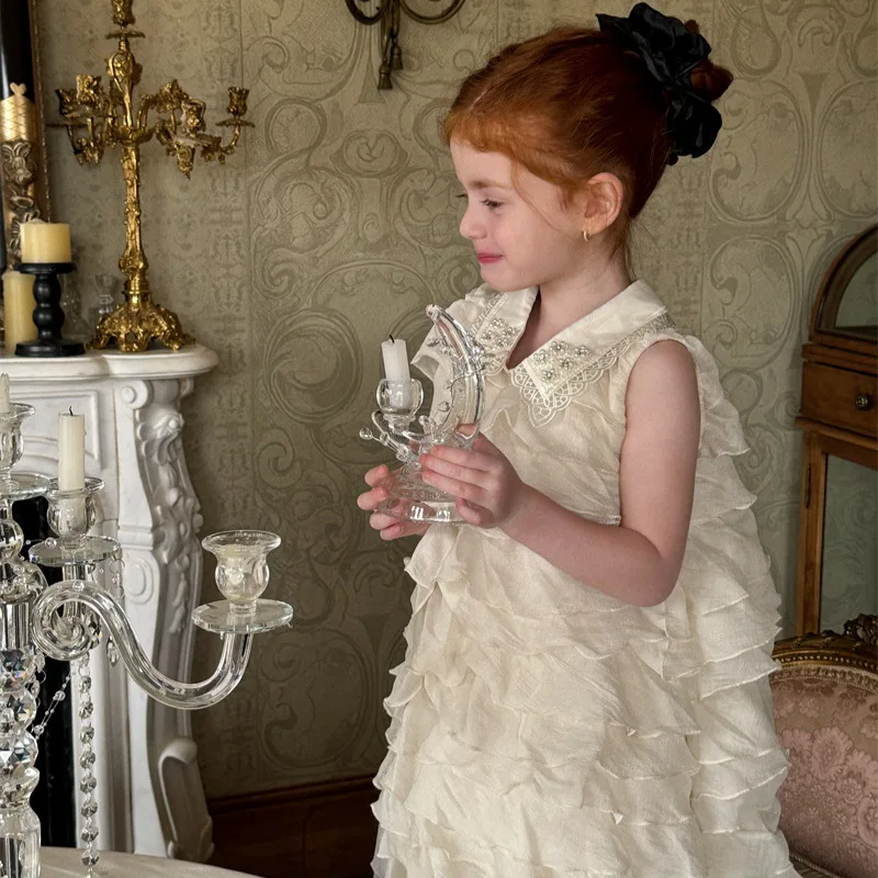 

Юбка-джемпер принцессы-тортик, весна-лето 2021, новое модное однотонное платье принцессы без рукавов с тортом