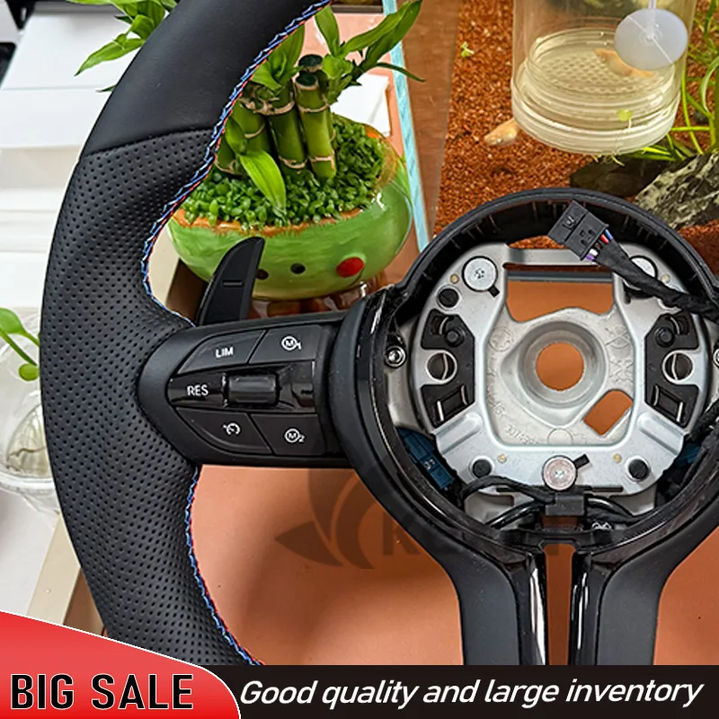 Customizable leather steering wheel for BMW F30 F10 E90 F31 F20 F25 F32 F36