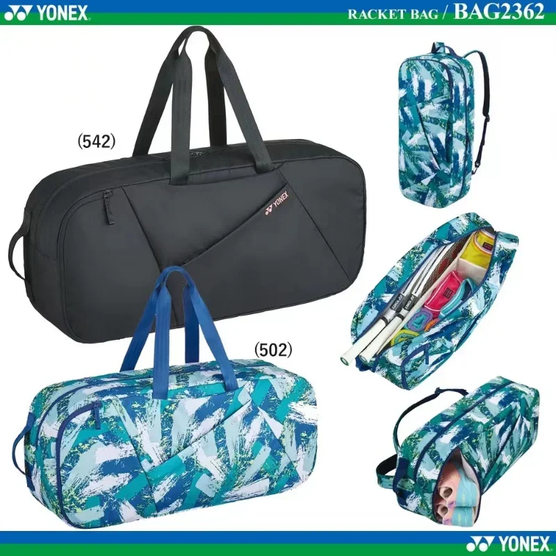 YONEX High-quality Badminton Racket Sports Bag Large Tennis Racket Backpack Large Capacity Can Hold 8 Rackets Shoe Partitions