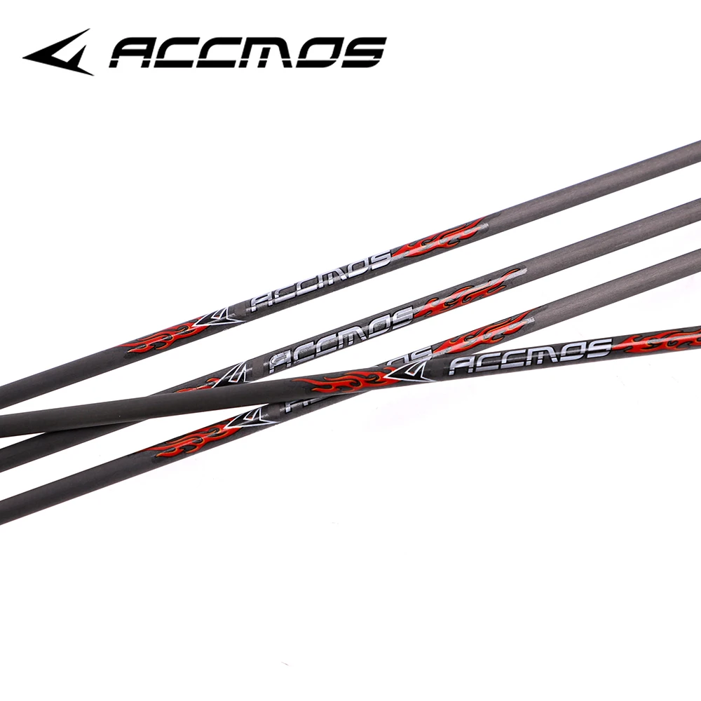 6/12pc 33 inch ID 6.2mm Spine 250 300 350 400 500 600 700 800 Pure Carbon Arrow Shafts DIY Arrow Archery for Bow Hunting