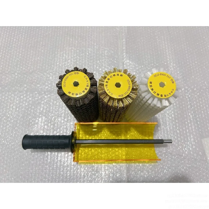 Ski Snowboard waxing electric roller brush nylon/ horse hair /brush/copper wire roller brush set Ski Roto Brush