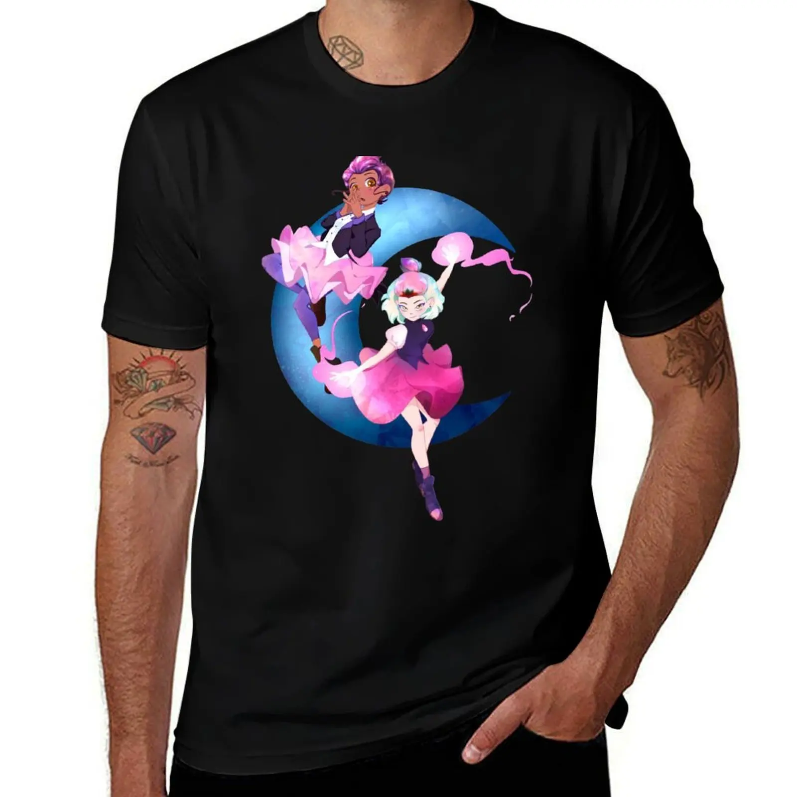 Crystalline Dance Partners T-Shirt Streetwear Print Tee Shirt T-Shirt