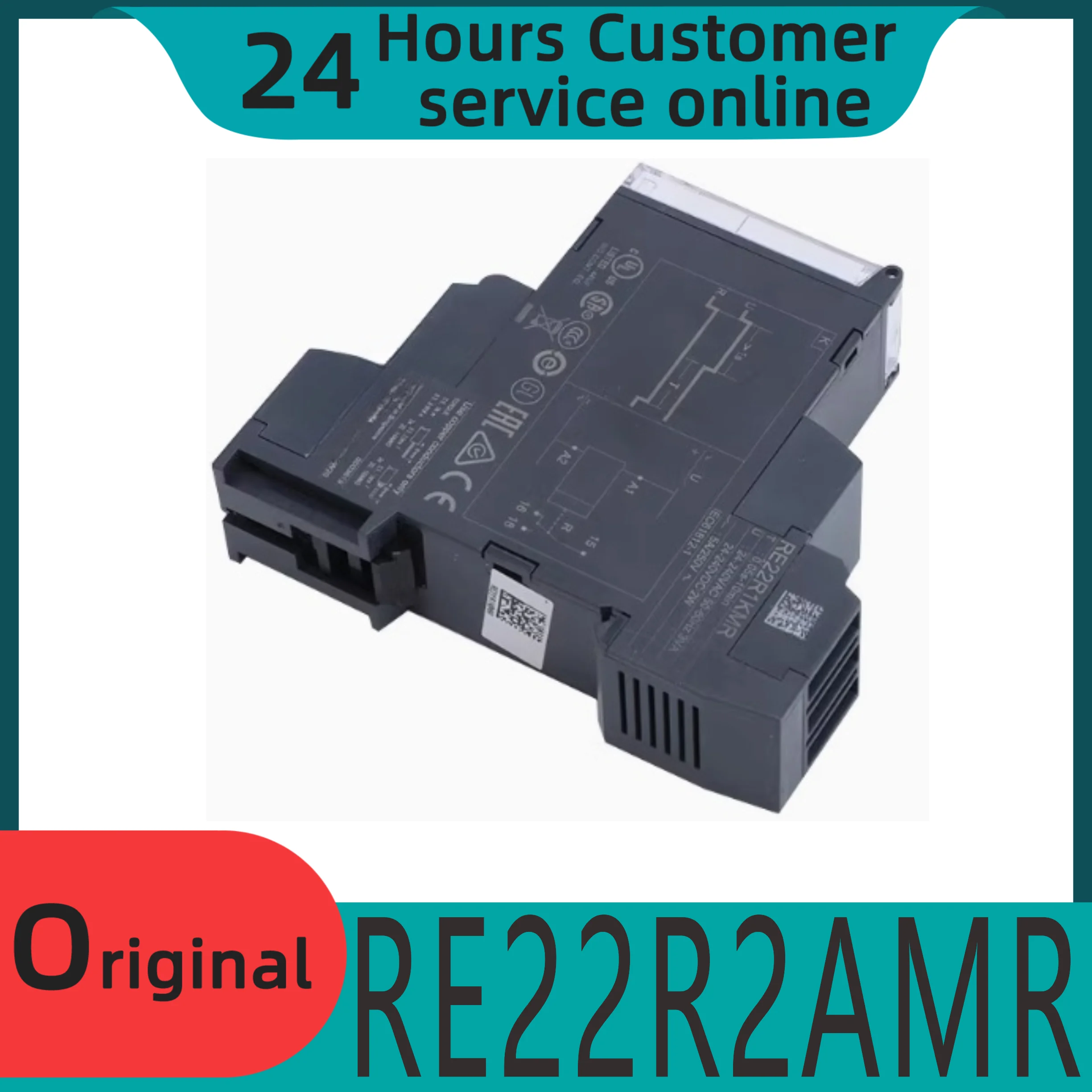 

New original time relay RE22R2AMR MYMR RE22R1AMR CMR KMR RM22TR33