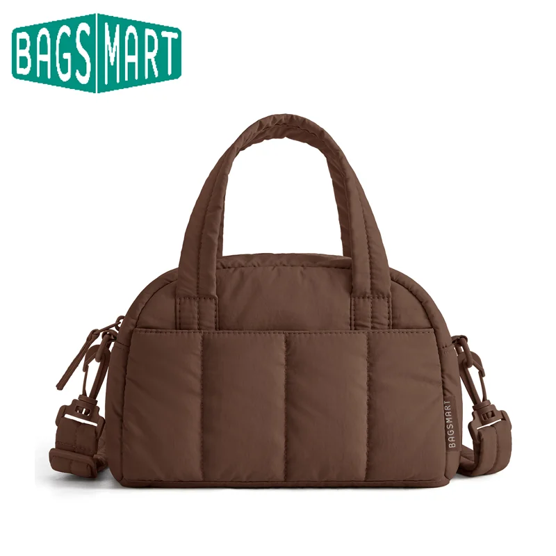BAGSMART Damen-Umhängetaschen, flauschige Reisetaschen, kleine Handtaschen, leichte Umhängetaschen für den täglichen Gebrauch.