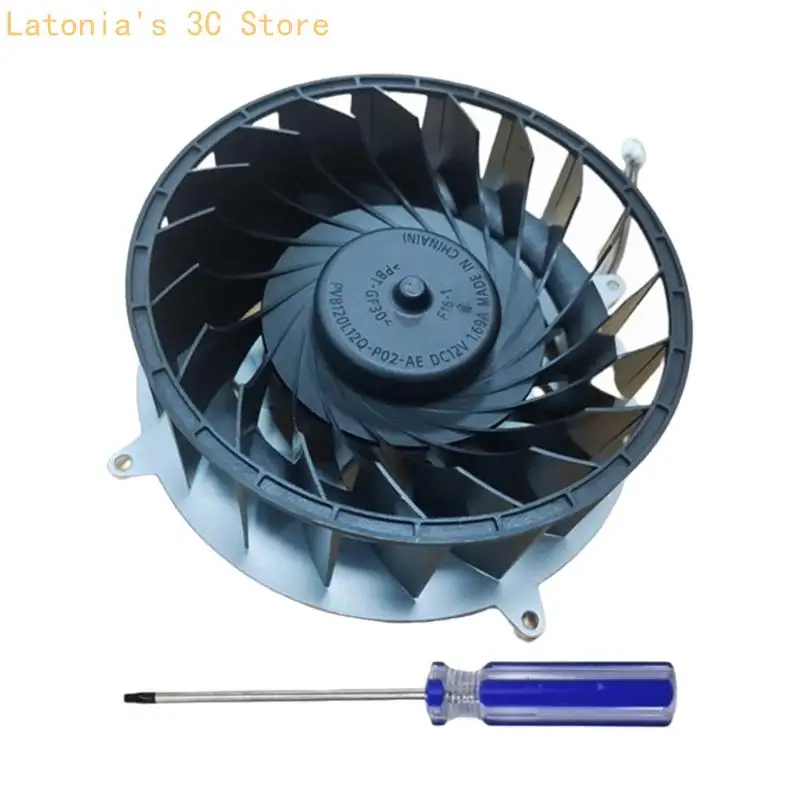

X3UB 19 Leaves 12V 1.69A Cooling Fan for Slim Host Heatsink Fan with Screwdriver Gaming Accessories Easy Installation