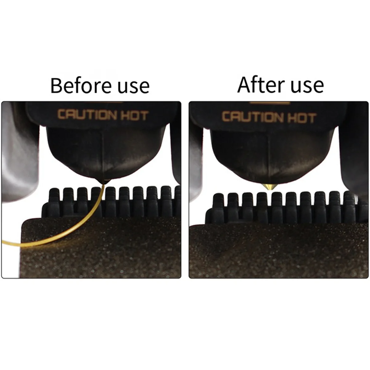 3Pcs Nozzle Brush for Bambu Lab A1 Wiper Silicone Brush Hotbed Mounted Scrubber for Bambulab A1 Cleaning Tool 3D Printer