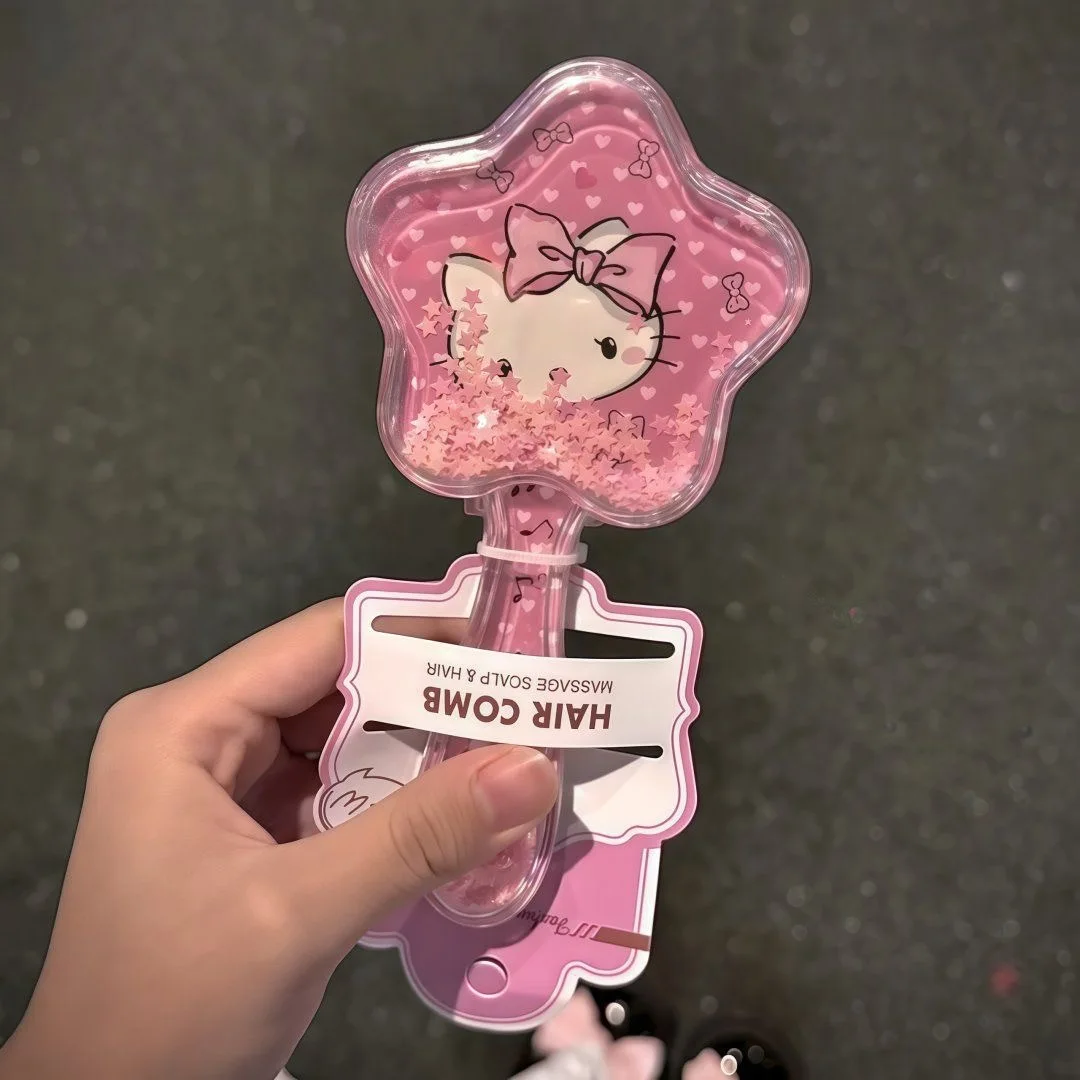 

Anime Hello Kitty Cartoon Cute Girl's Smooth Hair Massage Comb Air Cushion Comb Air Bag Comb for Women Toy Gifts