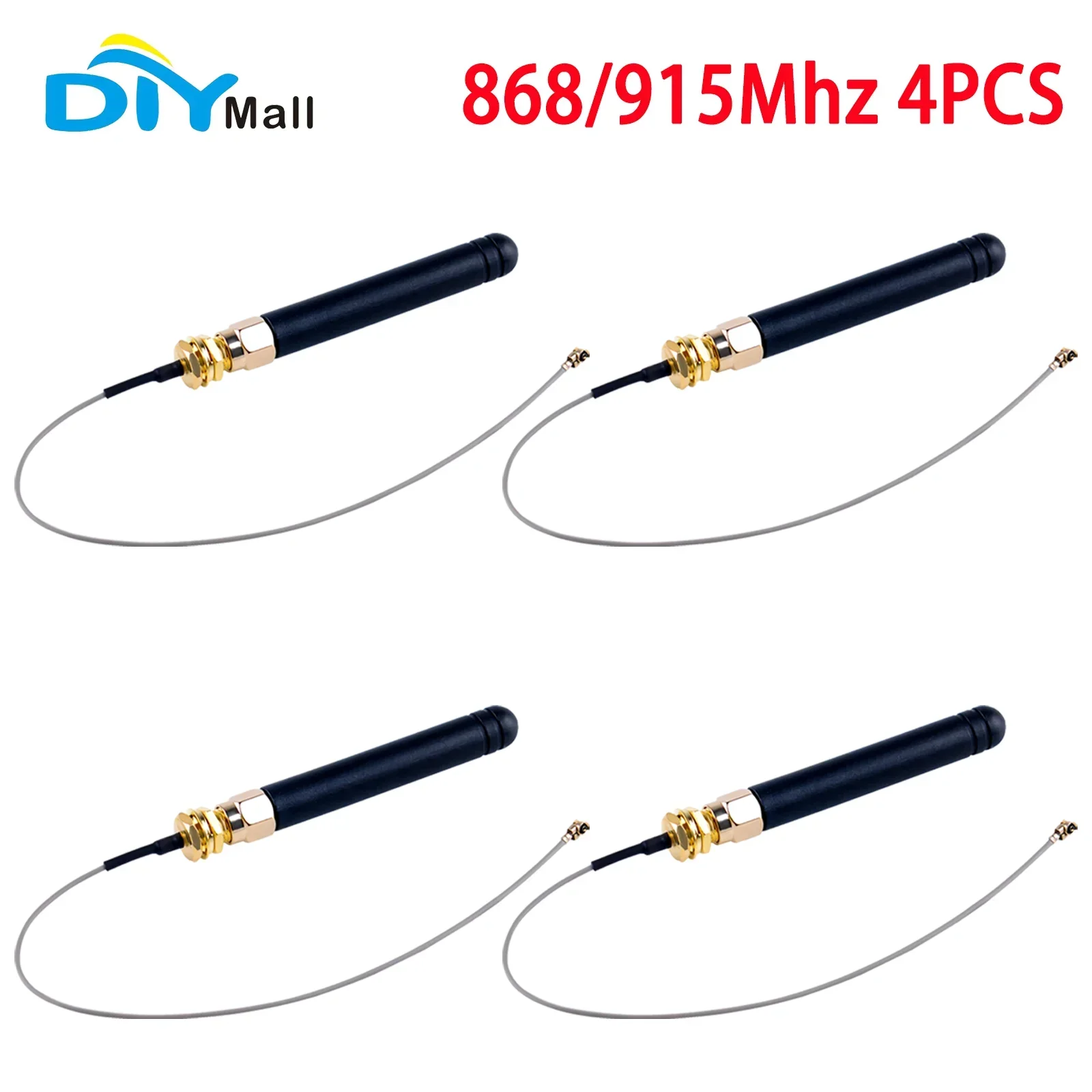 4Pcs U.FL IPEX to SMA Connector Antenna 868MHz / 915MHz for Heltec ESP32 LoRa V3 Node Development Board Lora32u4 II Wifi Lora32