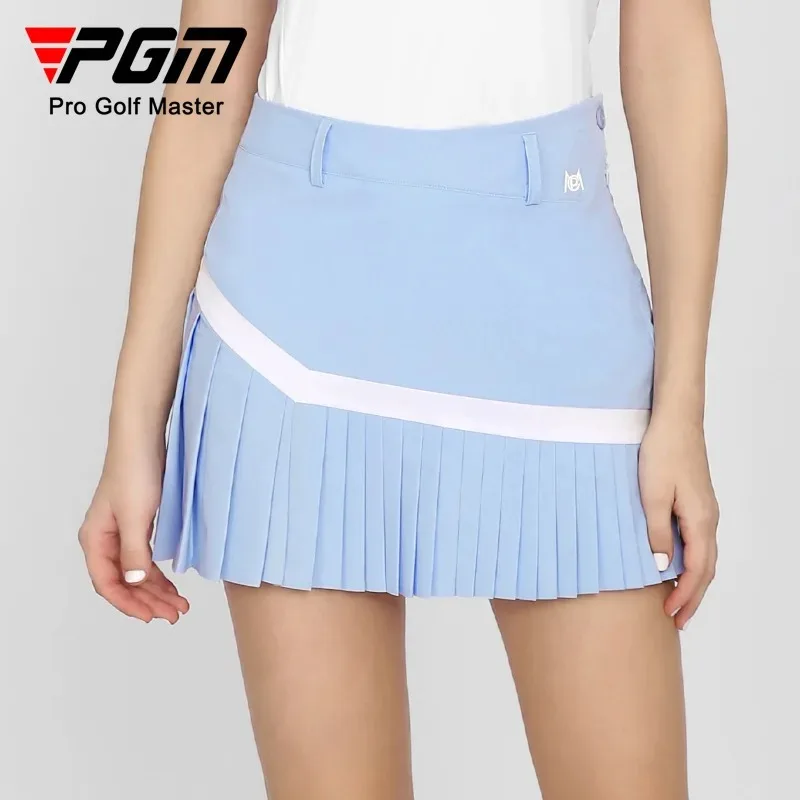 PGM Women\'s Golf Sports Short Skirt Summer Breathable Underpants Half  A-line Pleated Skirt QZ089