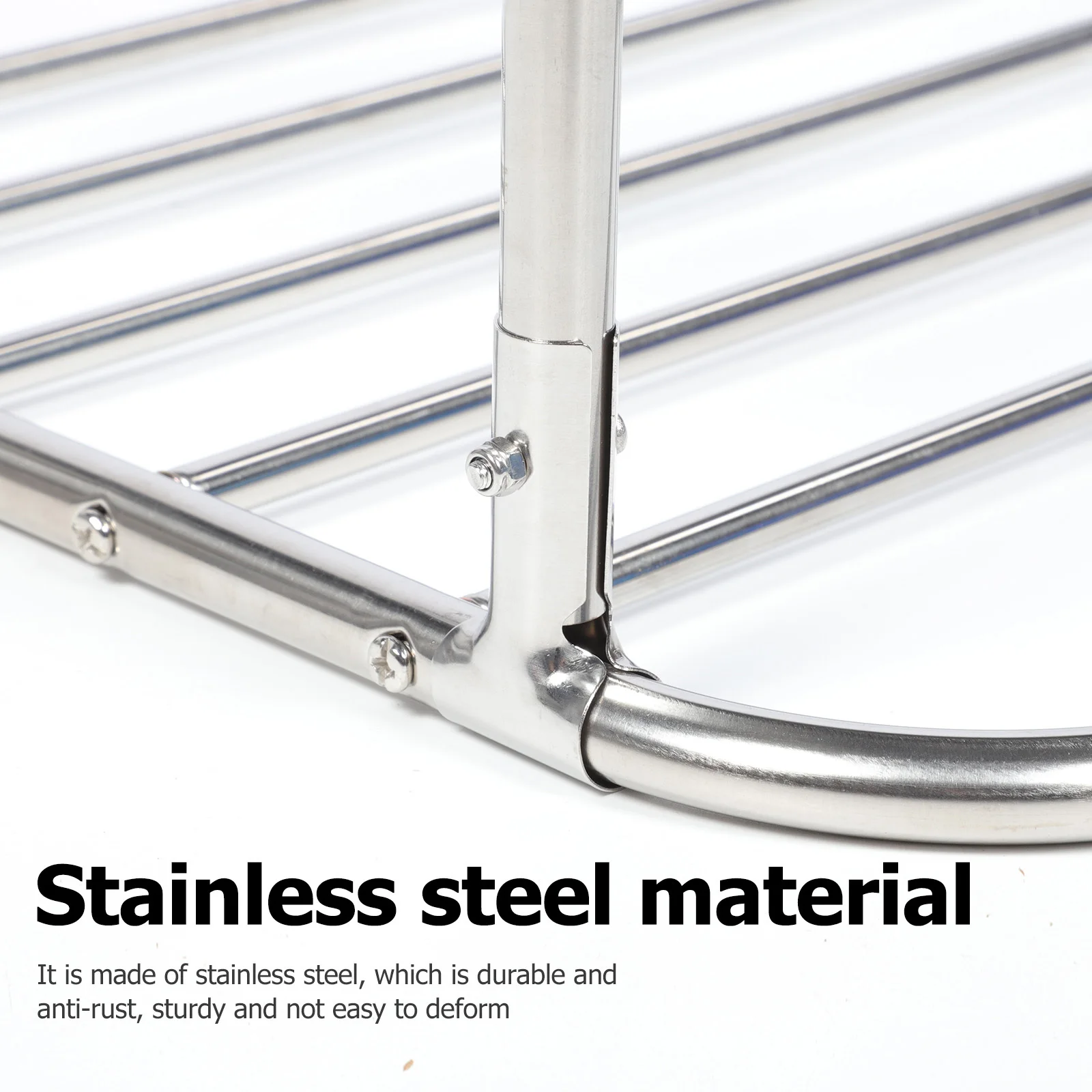 

Складная сушилка из нержавеющей стали, телескопическая подвесная полка для балкона, прачечной, экономия места, стеллаж для хранения на подоконнике, дома