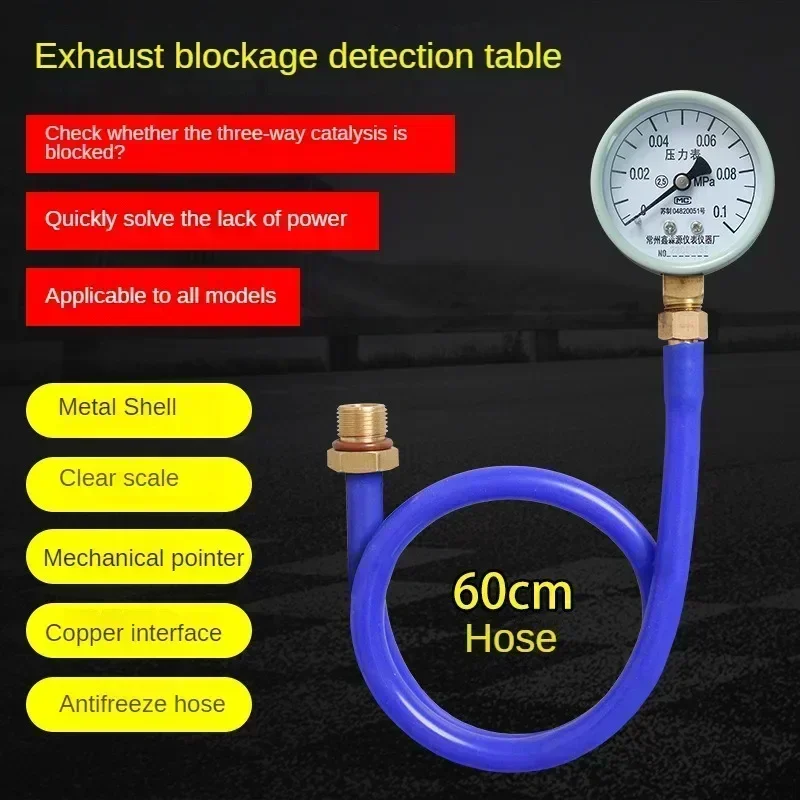 Exhaust Blockage Detection Catalytic Plugging Meter Car Parts Pipe Table Clogging Gauge Emission Tester Auto Accessories