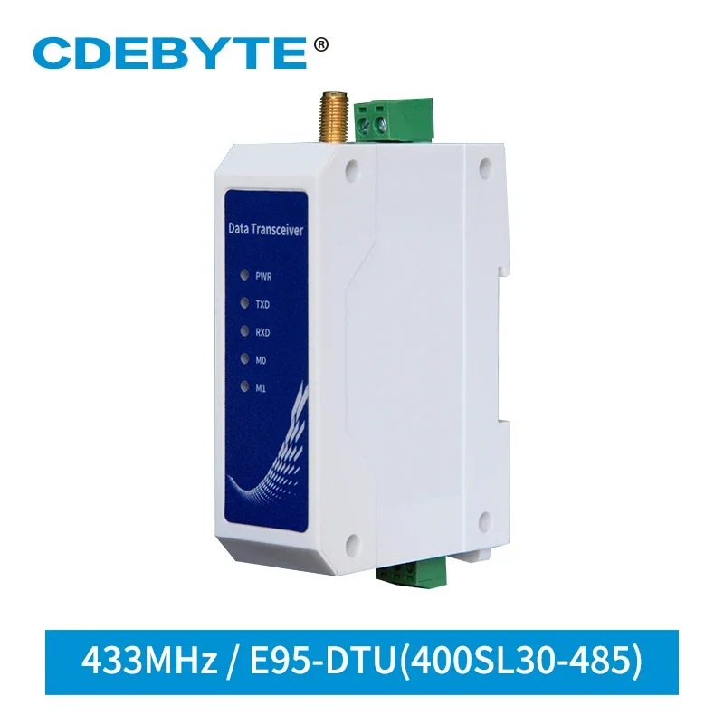 

SX1268 LoRa 433MHz RS485 Half duplex 30dBm Long Range 10km Modbus Relay LBT Din-Rail High Performance Wireless Data Transmission