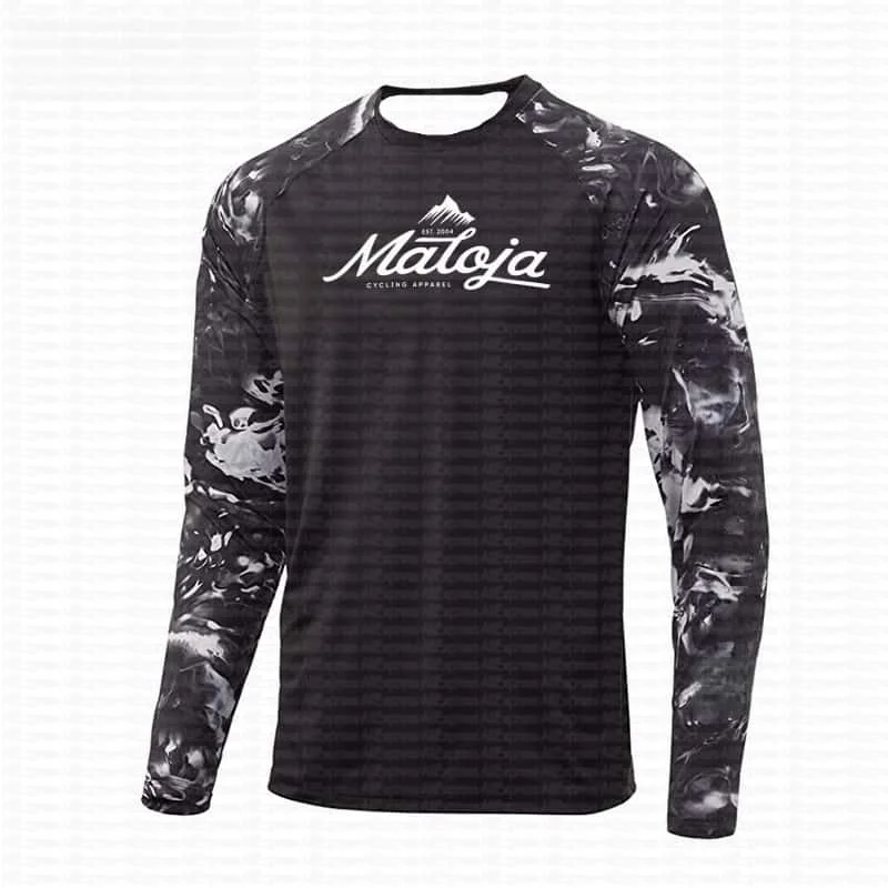 تي شيرت رجالي بأكمام طويلة، دراجة نارية للطرق الوعرة، ملابس ركوب الدراجات الجبلية، قميص كاجوال سريع الجفاف وجيد التهوية
