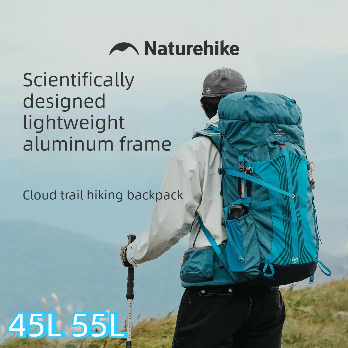 

Naturehike Outdoor Cloud Trail Hiking Bag Professional Hiking Backpack Large Capacity Backpack Camping Equipment