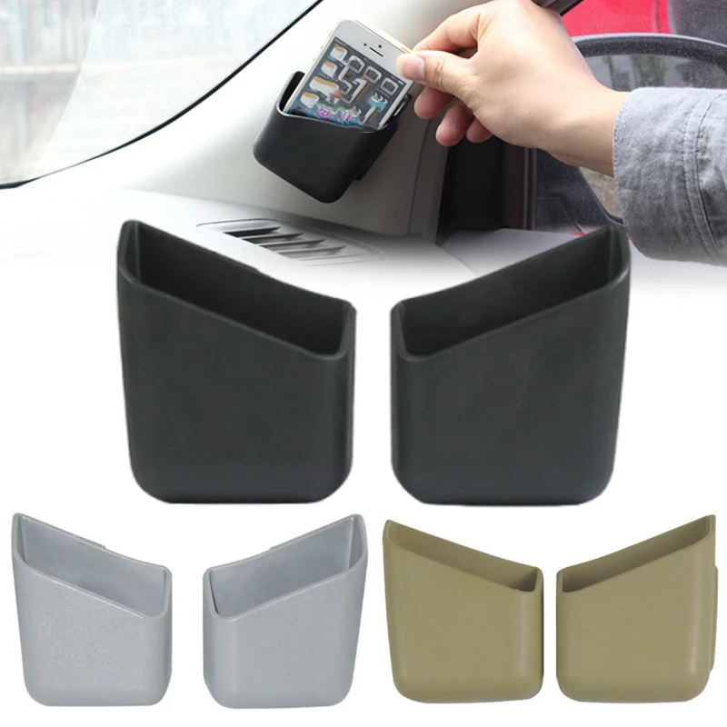 

2Pcs Car Sunglasses Organizer Holder Eyeglasses Glasses Universal Phone Organizer Storage Boxes Pocket Auto Interior Accessories