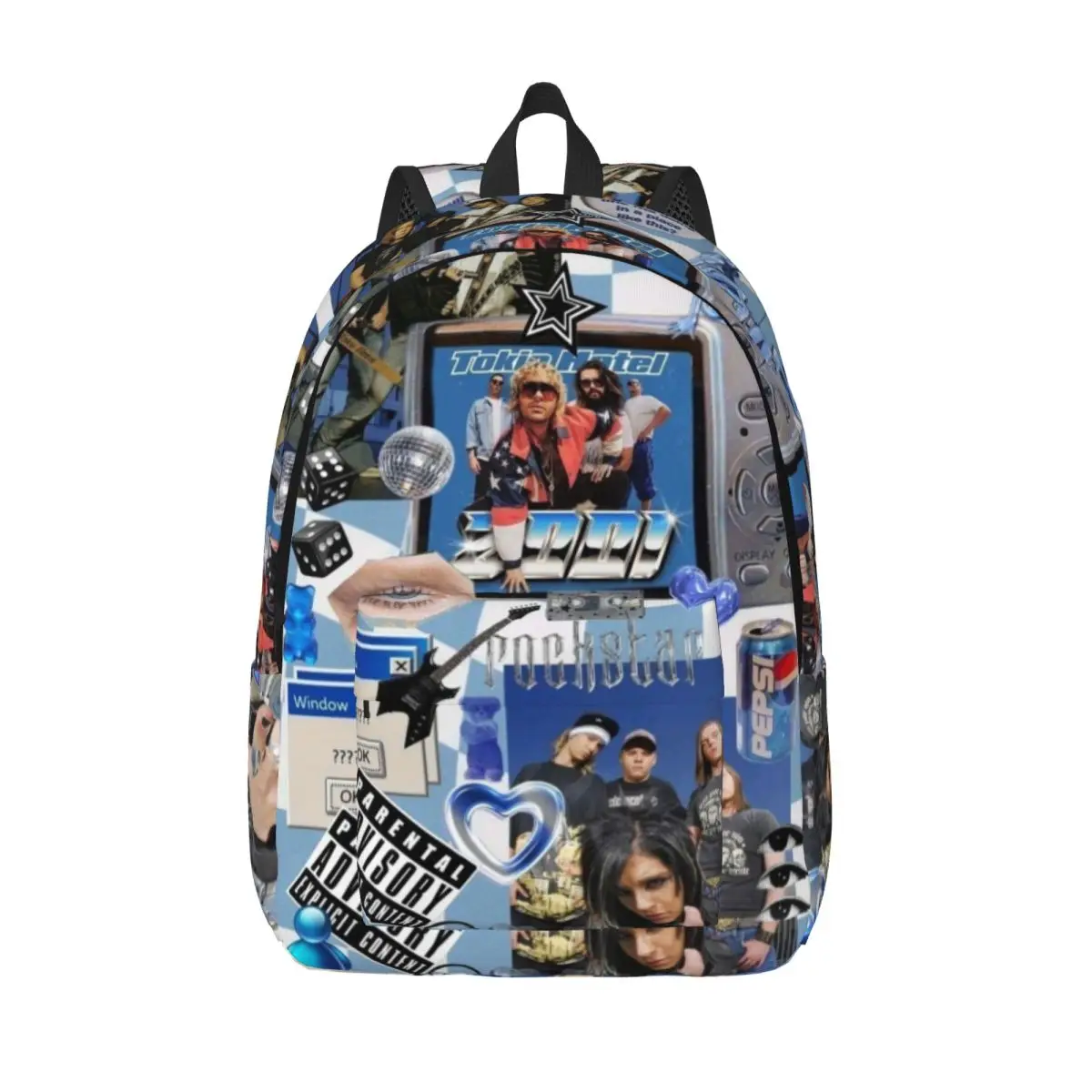 Tokio Hotel New Fashionable Pattern School Bag Print Lightweight Backpack 15.7in 17.7in