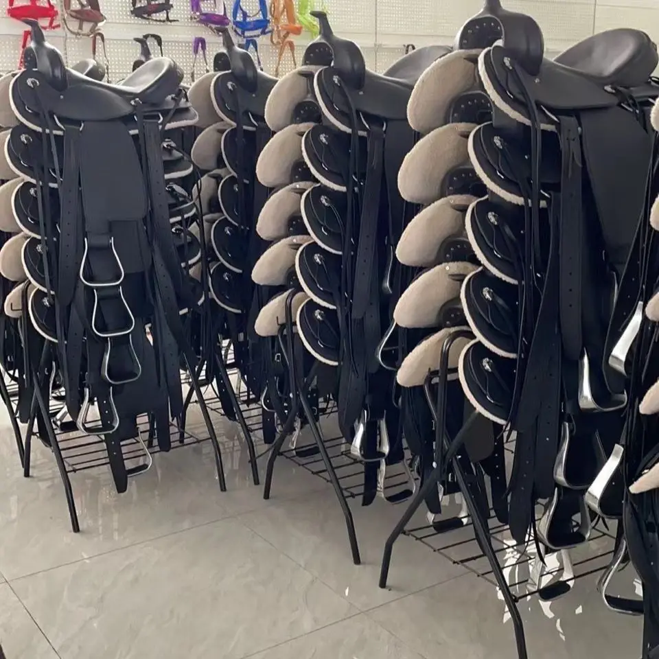 Western pommel saddle, big horse western saddle, full set of riding equipment accessories