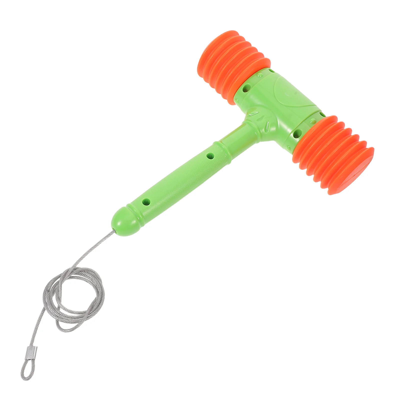 مطرقة بلاستيكية برتقالية للأطفال، مطرقة ثقوب، دعائم ألعاب تفاعلية للترفيه للأطفال الصغار