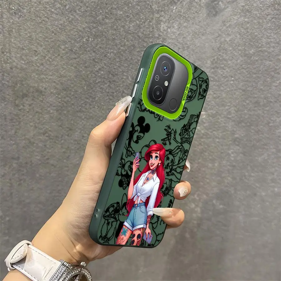 حافظة لهاتف Xiaomi Redmi 13C 12C A1 A3 A2 Plus A4 14C 13 12 A3x Disney Ariel Princess