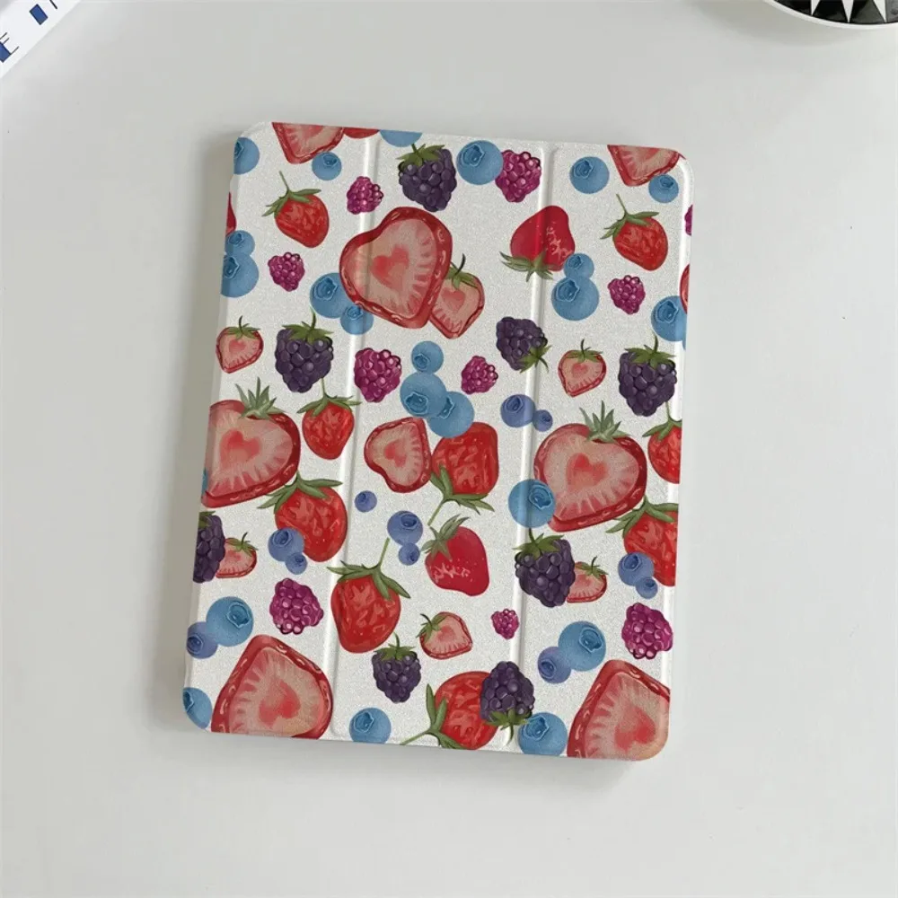 High-grade Cute Strawberry flat shell for ipad pro10/11-Inch 2020/6th/7th /8th /Air 3rd/Air 4th/9th gen/Air 5th Gen 2022/Air 11