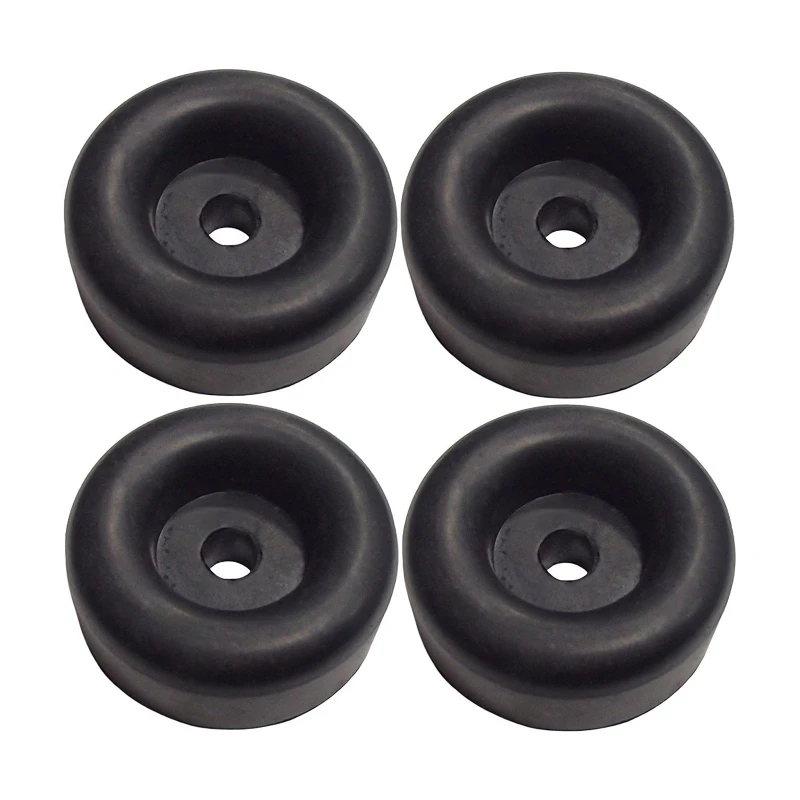 

Universal Rubber Bump Stops Trailer Ramp Door Bumper Adapter Frame Rail Protector Slotted Frame 4 Pack