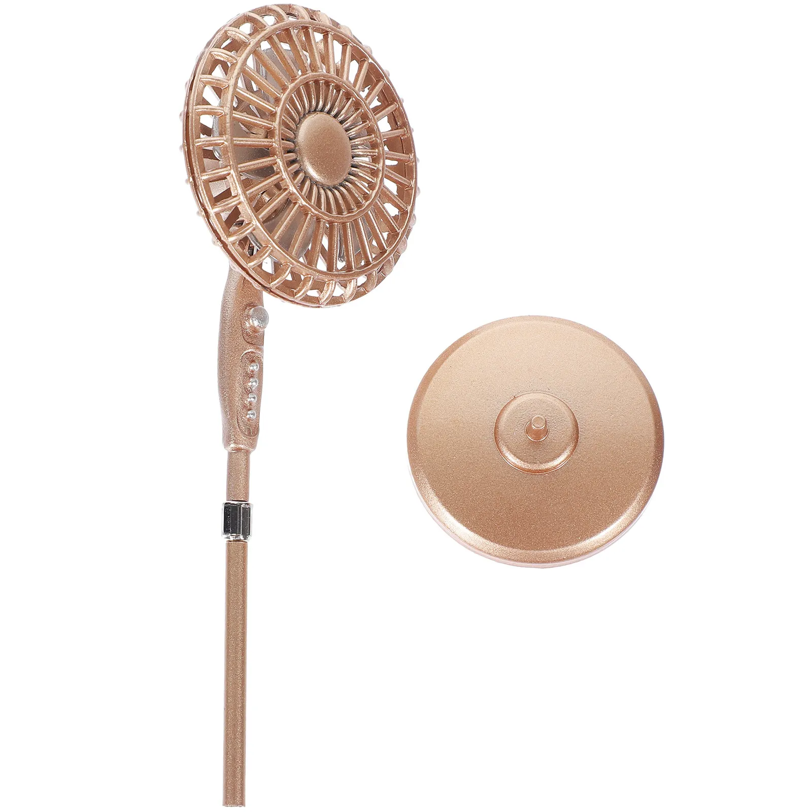 

Miniature Electric Fan Zinc Alloy Realistic Design for Dollhouse Decor Compact Portable Kids Safe Play Accessory Home Simulation