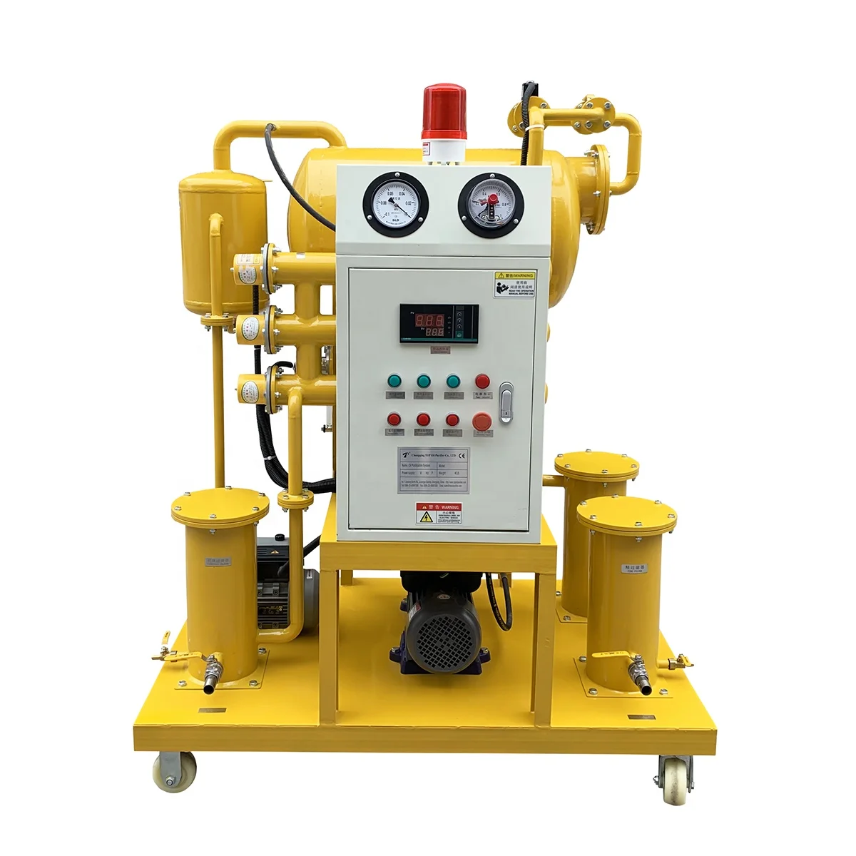 Budget Friendly Portable Mineral Transformer High Voltage Oil Purifier to Remove Moisture, Gasses and Solid Particles