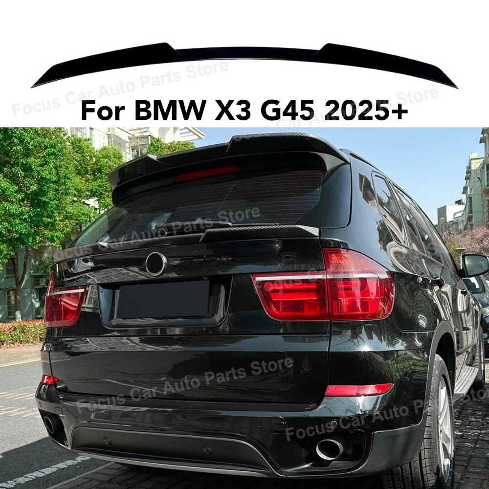

Glossy Car Rear Middle Trunk Spoiler Wing Tail 2025+ For BMW X3 G45 Tail Tailgate Splitter Lip Air Dam Tuning
