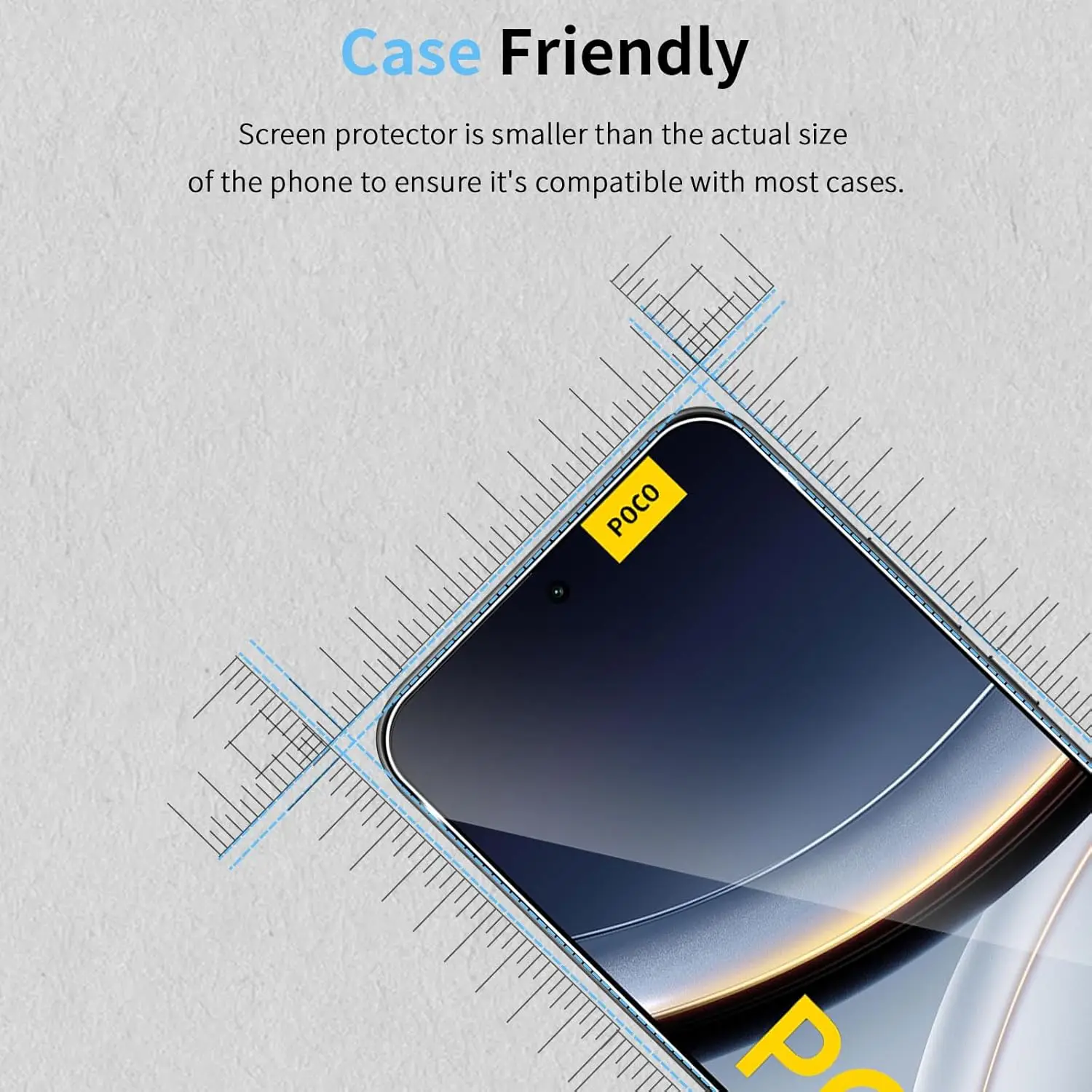 2/4 قطعة واقي شاشة عالي الدقة لهاتف Xiaomi POCO F7/F7 pro من الزجاج المقسى