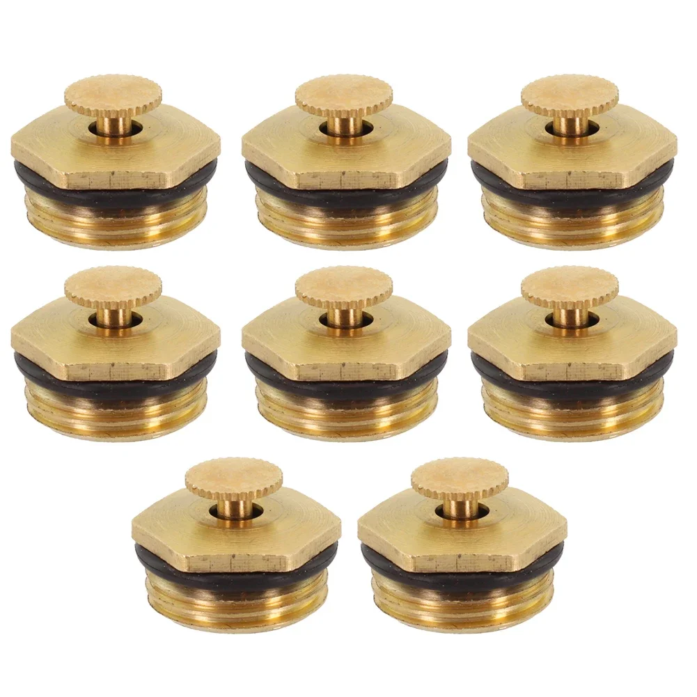 20/8pcs Garden Sprinklers Brass Misting Nozzle Garden Irrigation Watering System 1/2'' Brass Atomizer Adjustable