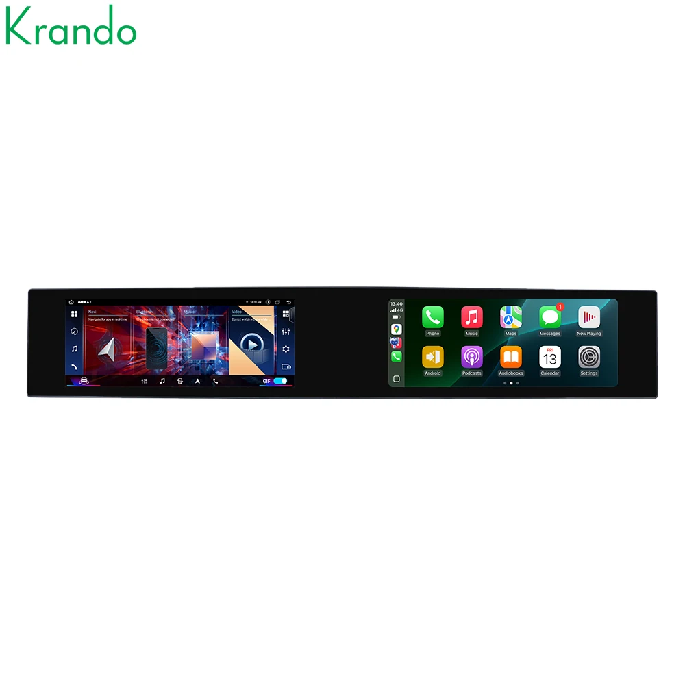 Krando 24.6'' Car Navigation For BMW X5 E70/X6 E71 2007-2014 Android Autoradio Screen Wireless Carplay Multimedia Head Unit