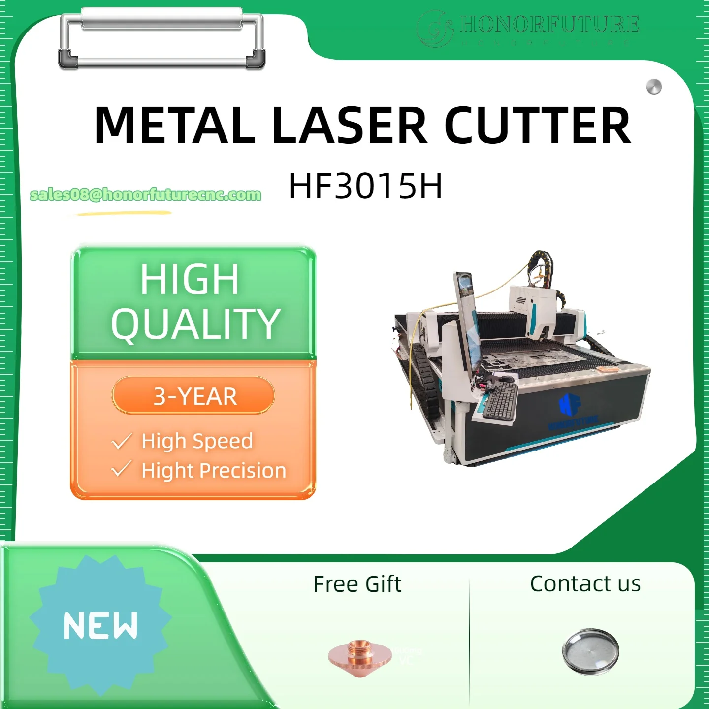 

Лазерный станок для резки металла 3015 с оптоволоконным лазером и ПО Raytools/Cypcut для резки металла, стали, нержавеющей стали, алюминия, латуни