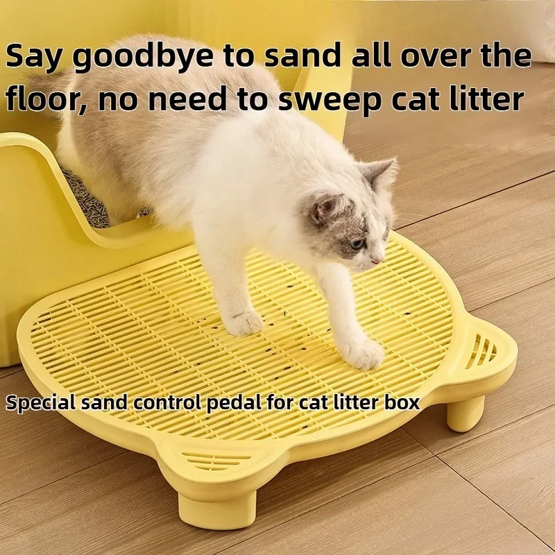 Cat Litter Box Mats Anti-take-out Anti-splash Double-deck Cats Toilet Special Sand Control Pedal Detachable Pet Products