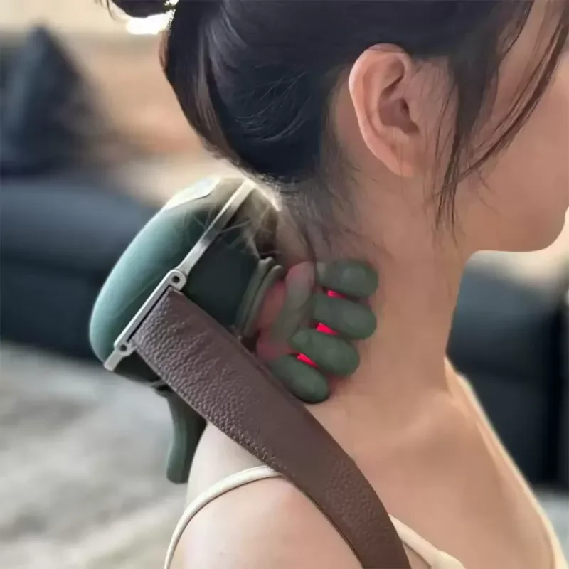 Portable Kneading Massage Pillow Head Pain Relief Electric Shiatsu Massager with Heat - view 2