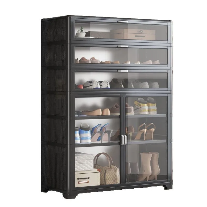 

New aluminum alloy shoe cabinet home door corridor outdoor home