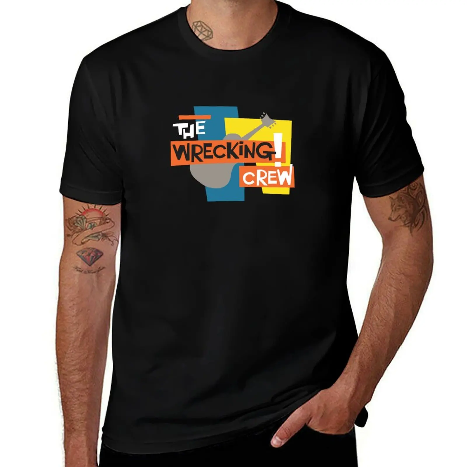 Wrecking Crew! 1960s Studio Musicians T-Shirt Regular Fit Plain Tee Shirt T-Shirt
