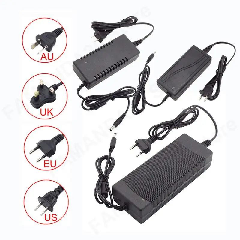 

DC 12V 4A 5A 6A 8A 10A Adapter Power Supply AC 100V-240V Charger Converter Adaptor 5.5x2.5mm For LED Strips Light CCTV Lamp