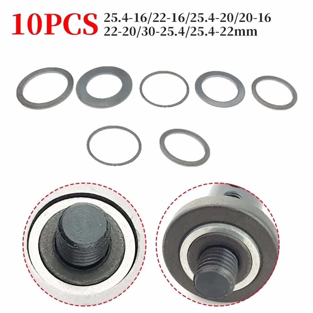 10pcs Adapter Washer Circular SawBlade Reducing Rings Conversion Ring Cutting Disc Aperture Gasket Inner Hole Adapter Ring