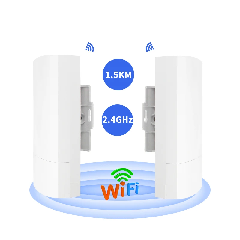 Long Distance 1Km Outdoor Wifi Router 2.4Ghz Base Station Point To Point Outdoor Wireless Cpe Antenna Wifi Bridge