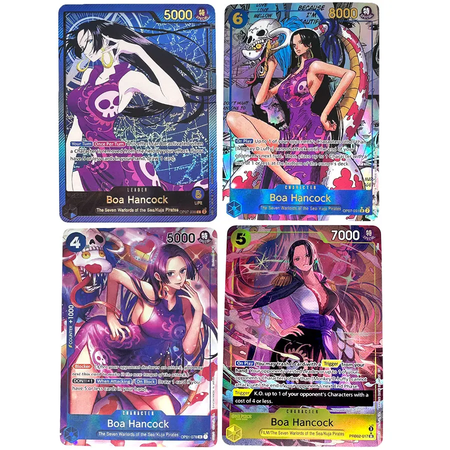 One Piece TCG Boa Hancock Proxy Card Warlord Kuja Pirates Alternate Art Parallel Foil Full Art OP01/OP07/PRB02